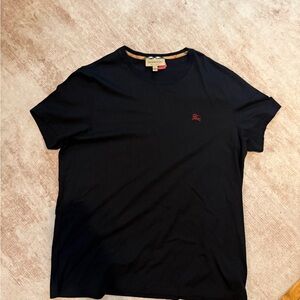 Burberry Black Tee with Red Logo